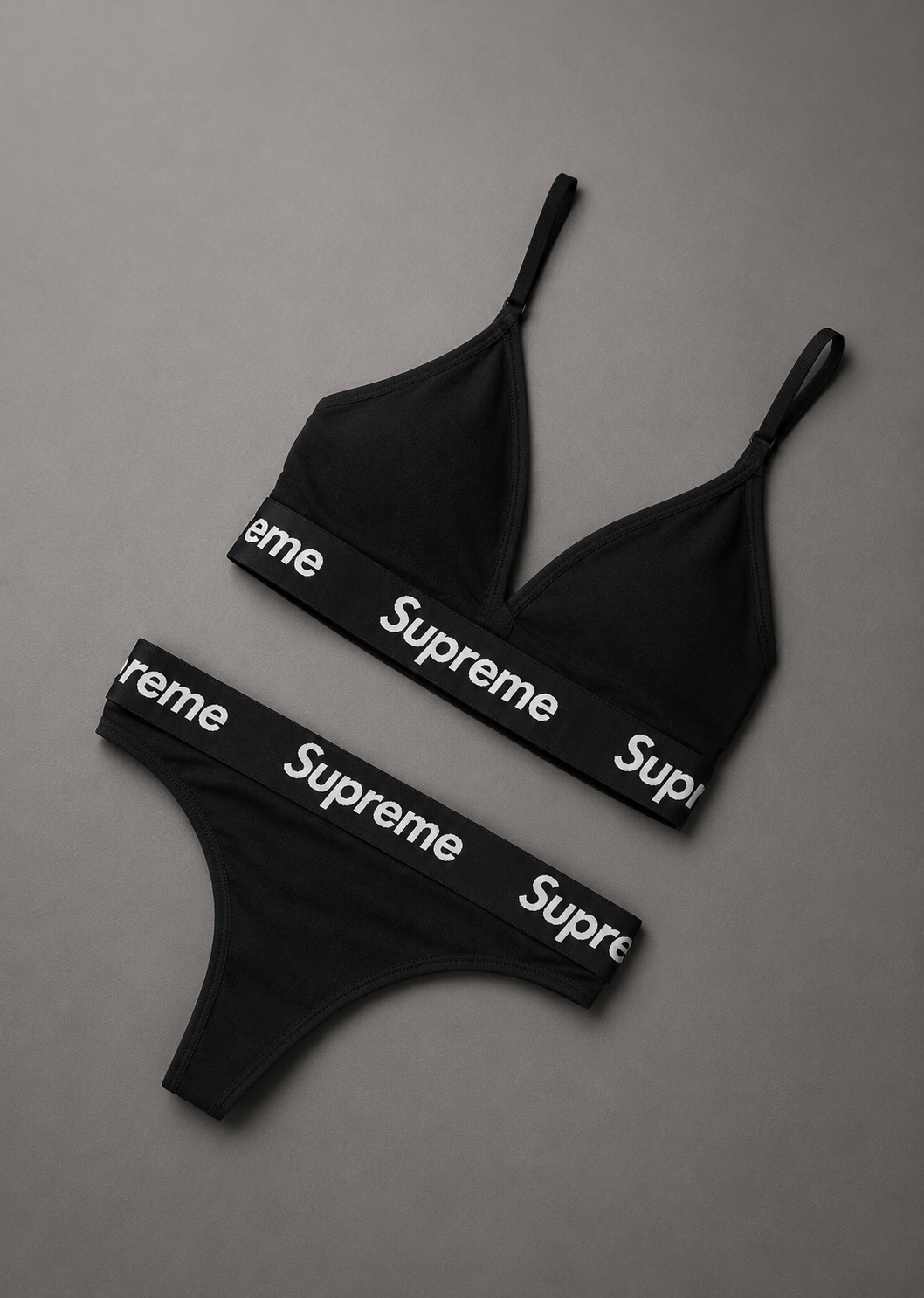 CUSTOM SUPREME UNDERWEAR SET BLACK