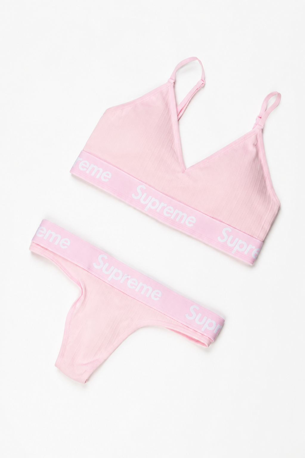 CUSTOM SUPREME UNDERWEAR SET PINK