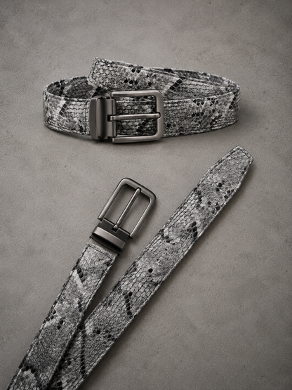 WHITE SNAKE BELT