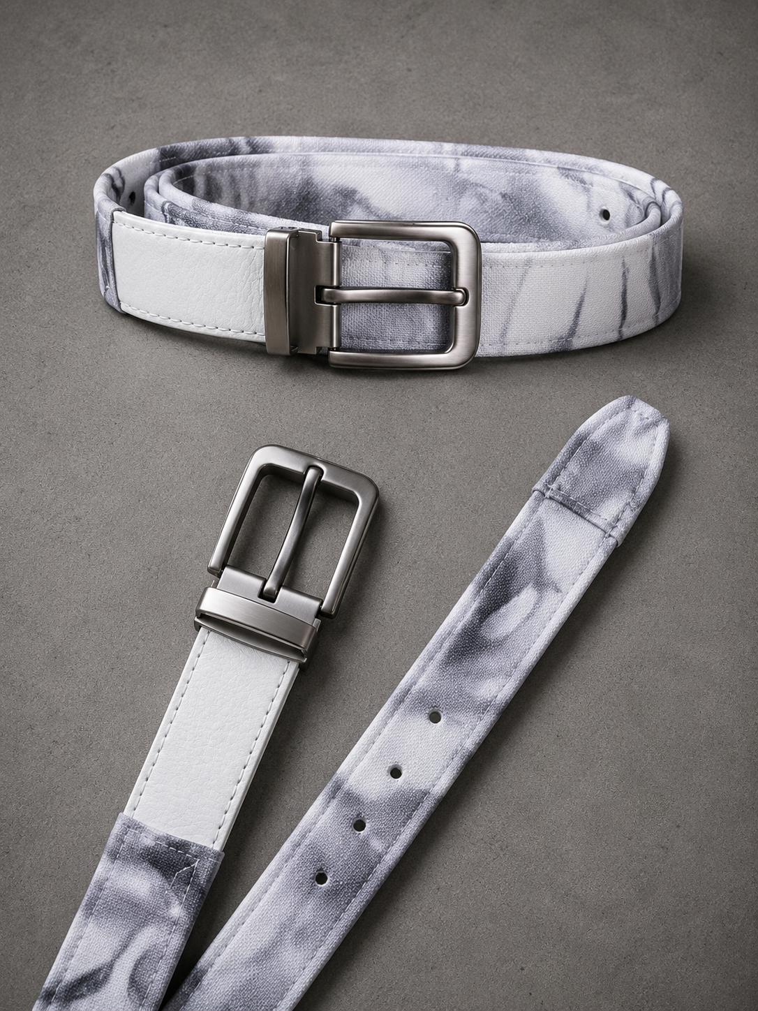 WHITE MARBLE BELT
