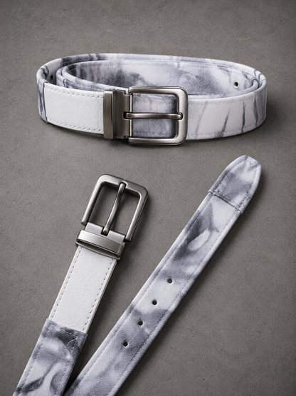WHITE MARBLE BELT