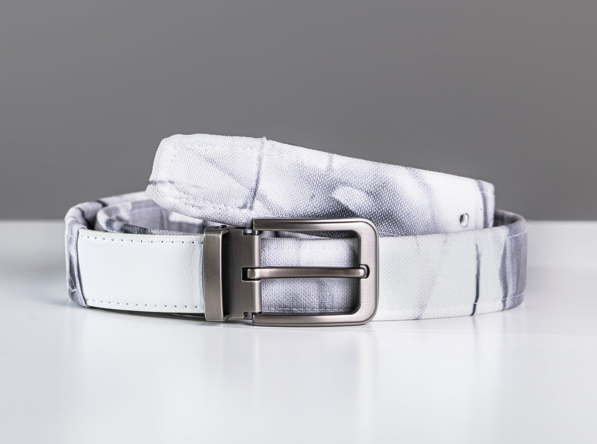 WHITE MARBLE BELT