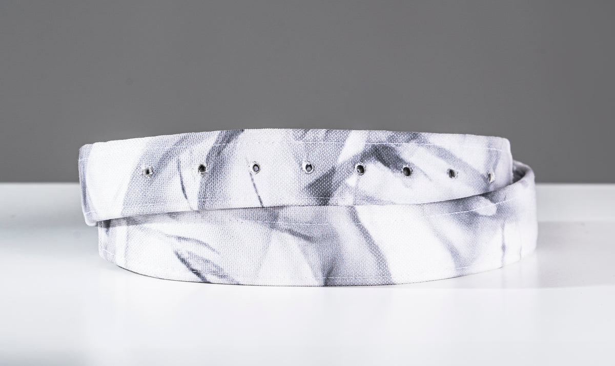 WHITE MARBLE BELT