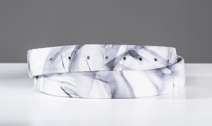WHITE MARBLE BELT