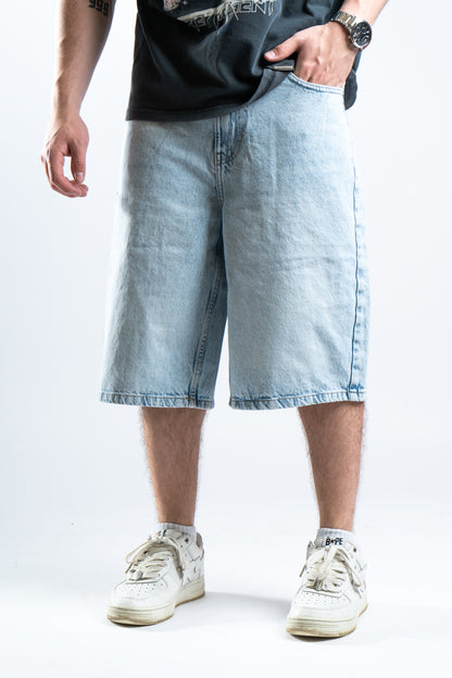 CUSTOM BLUE STAR SHORTS 1