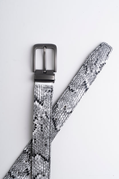 WHITE SNAKE BELT