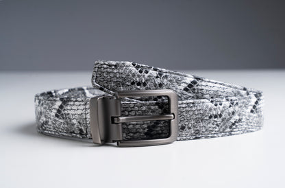 WHITE SNAKE BELT