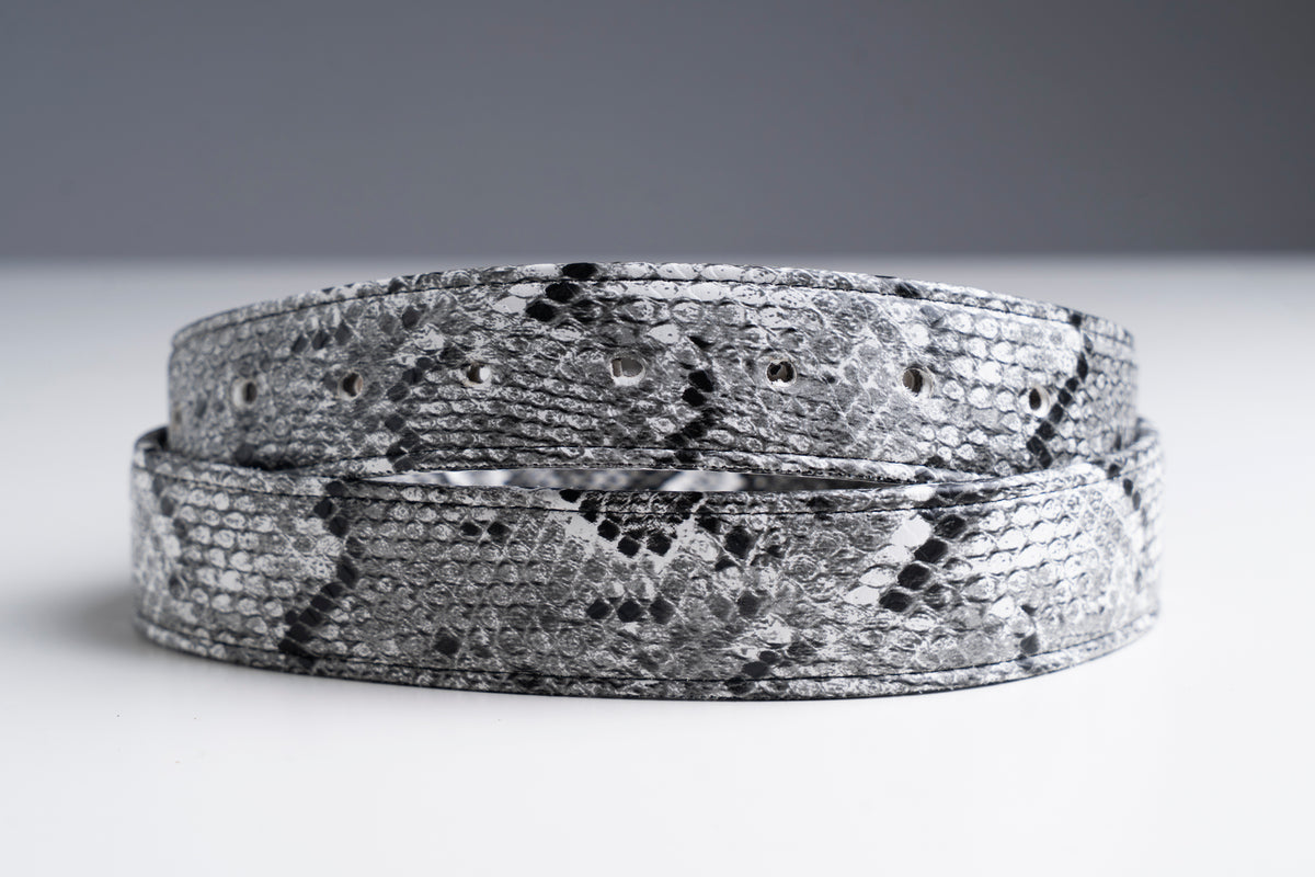 WHITE SNAKE BELT