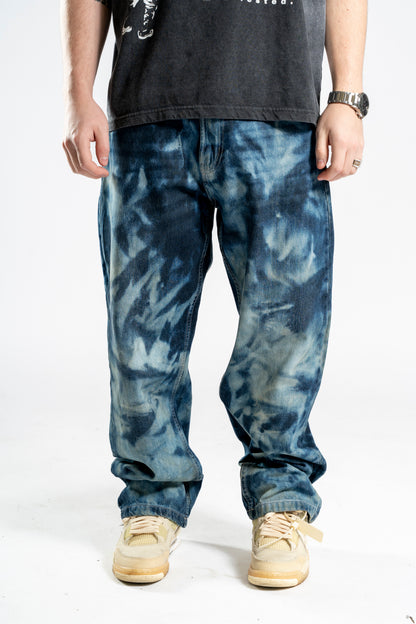 BAGGY BLEACHED BLUE JEANS 1