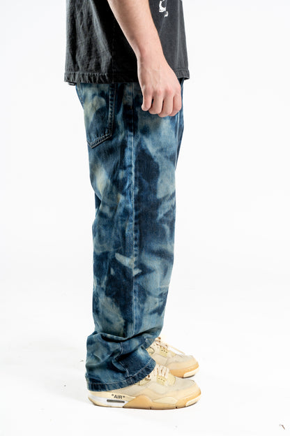 BAGGY BLEACHED BLUE JEANS 1