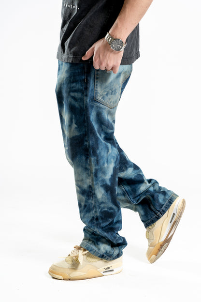 BAGGY BLEACHED BLUE JEANS 1