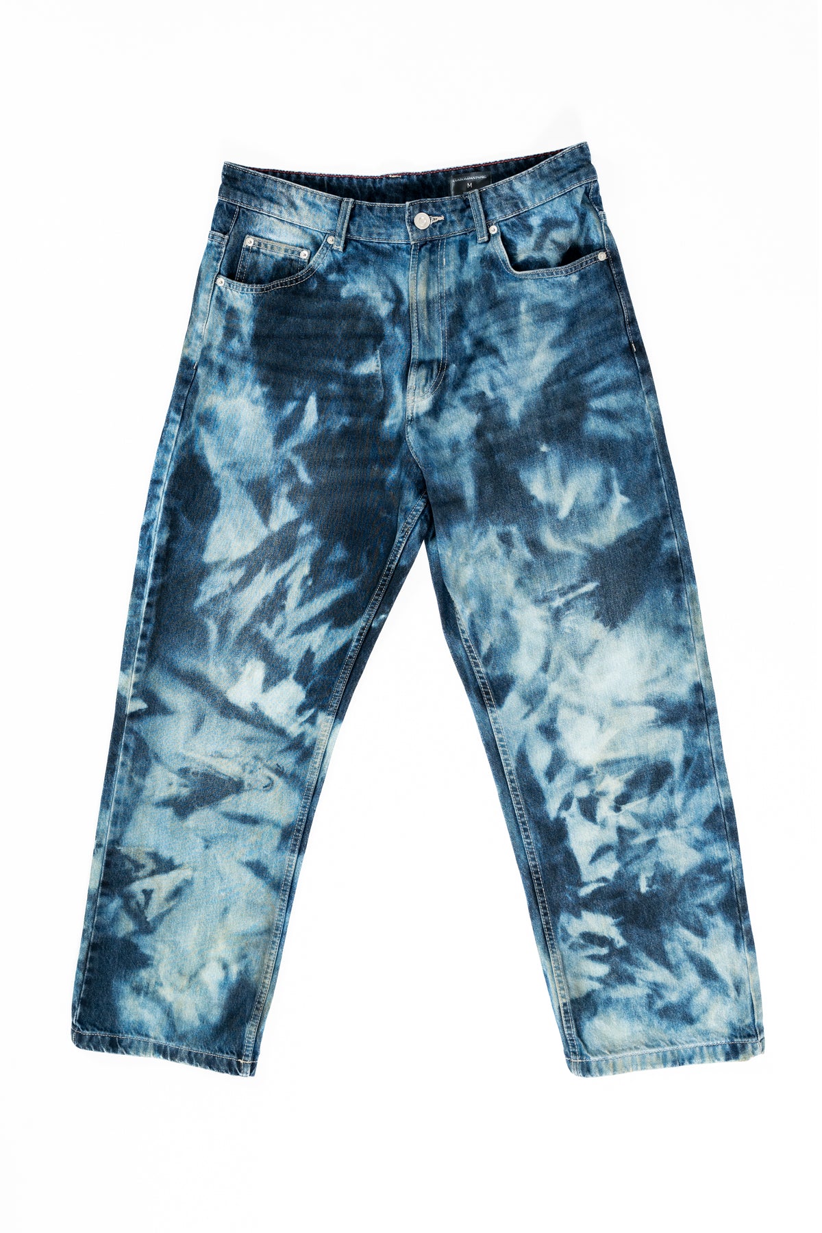 BAGGY BLEACHED BLUE JEANS 1