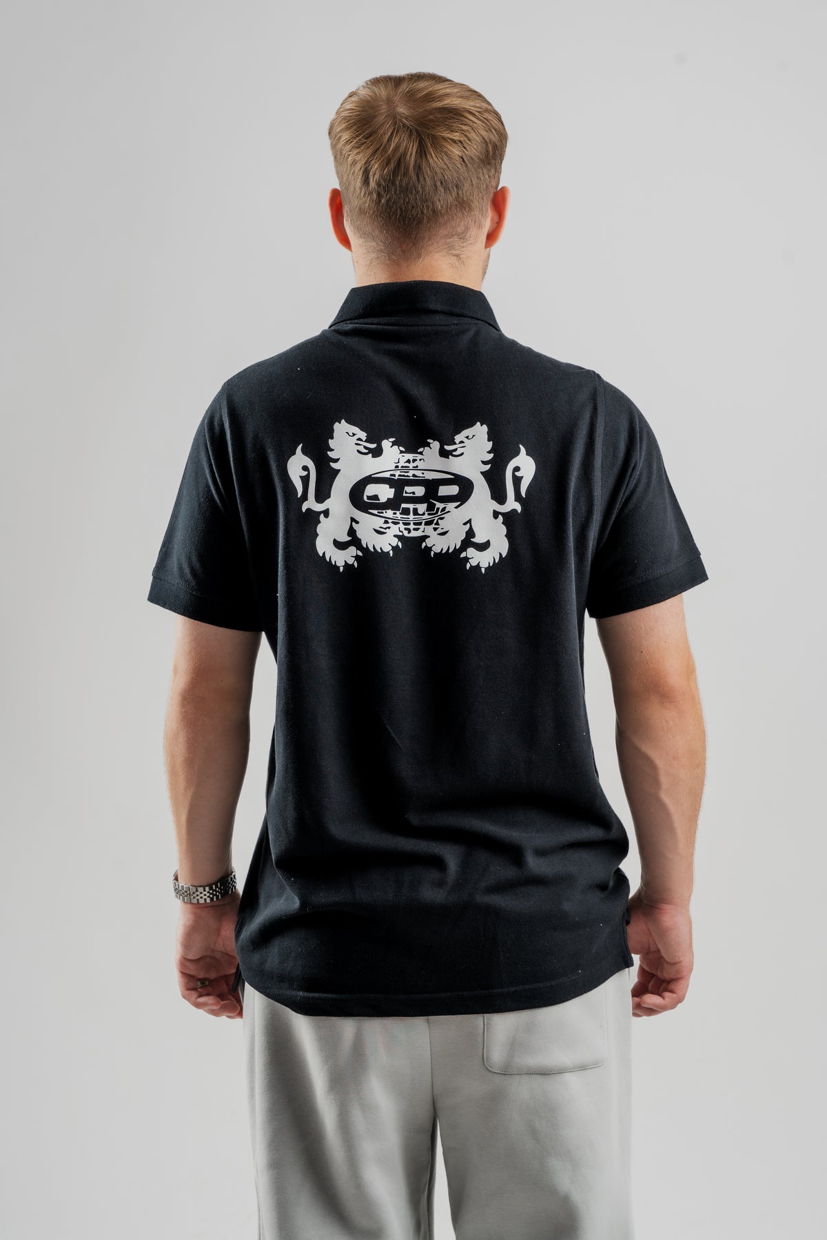 CPP BLACK POLO TEE