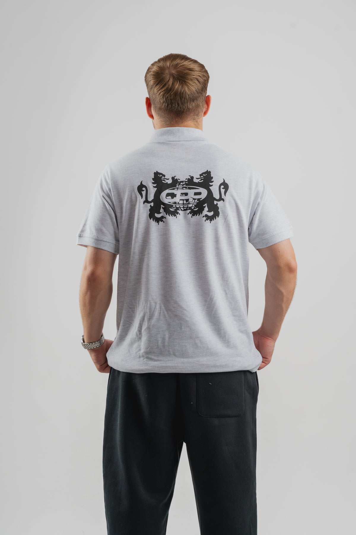 CPP GREY POLO TEE