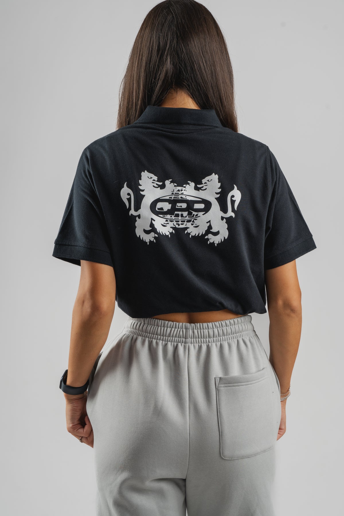 CPP BLACK POLO TEE