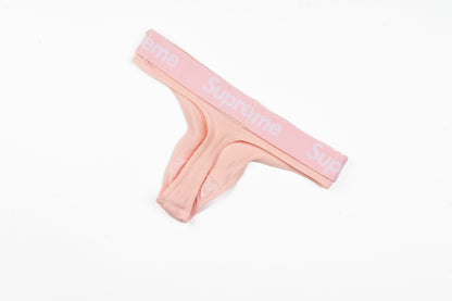 CUSTOM SUPREME THONG UNDERWEAR PINK