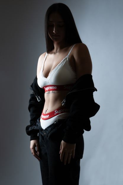 CUSTOM SUPREME UNDERWEAR SET WHITE