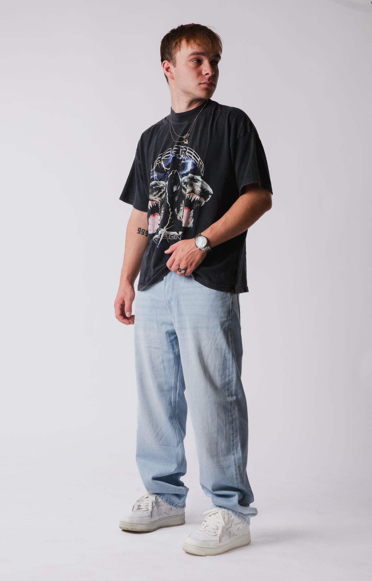 CUSTOM BLUE STAR JEANS