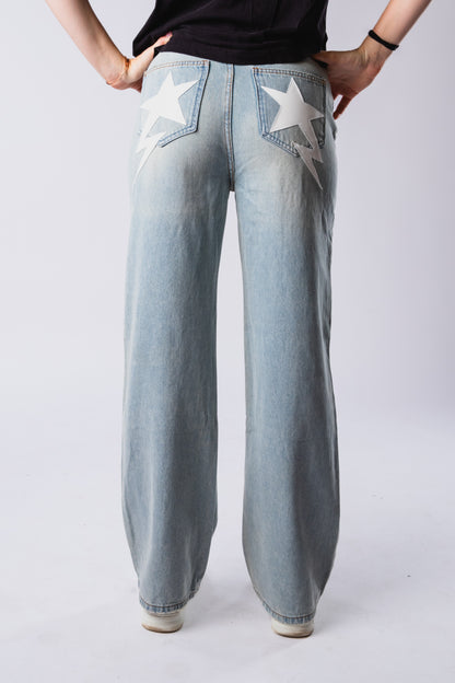 CUSTOM BLUE STAR JEANS