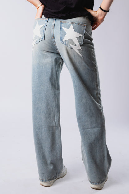 CUSTOM BLUE STAR JEANS
